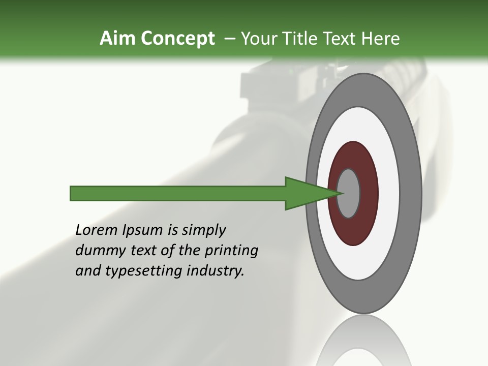 Gun Lens Wooden PowerPoint Template