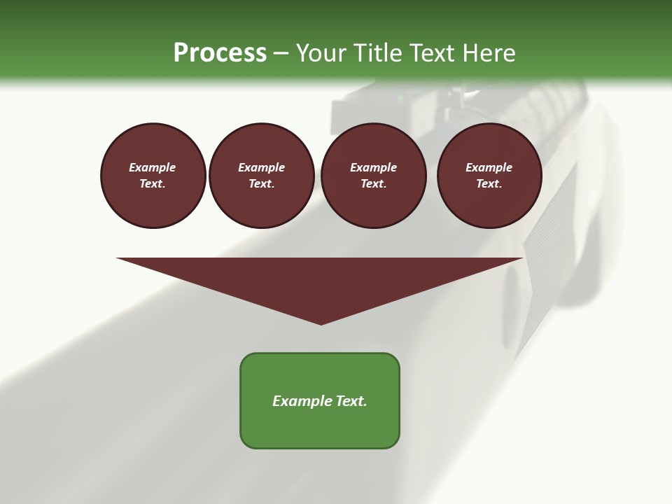 Gun Lens Wooden PowerPoint Template