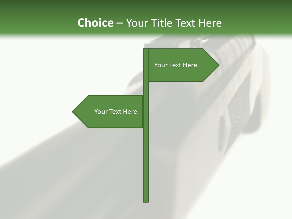 Gun Lens Wooden PowerPoint Template