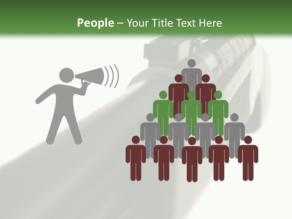 Gun Lens Wooden PowerPoint Template