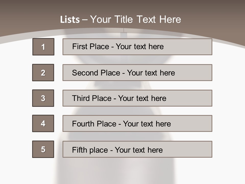 Butt Wooden Sight PowerPoint Template
