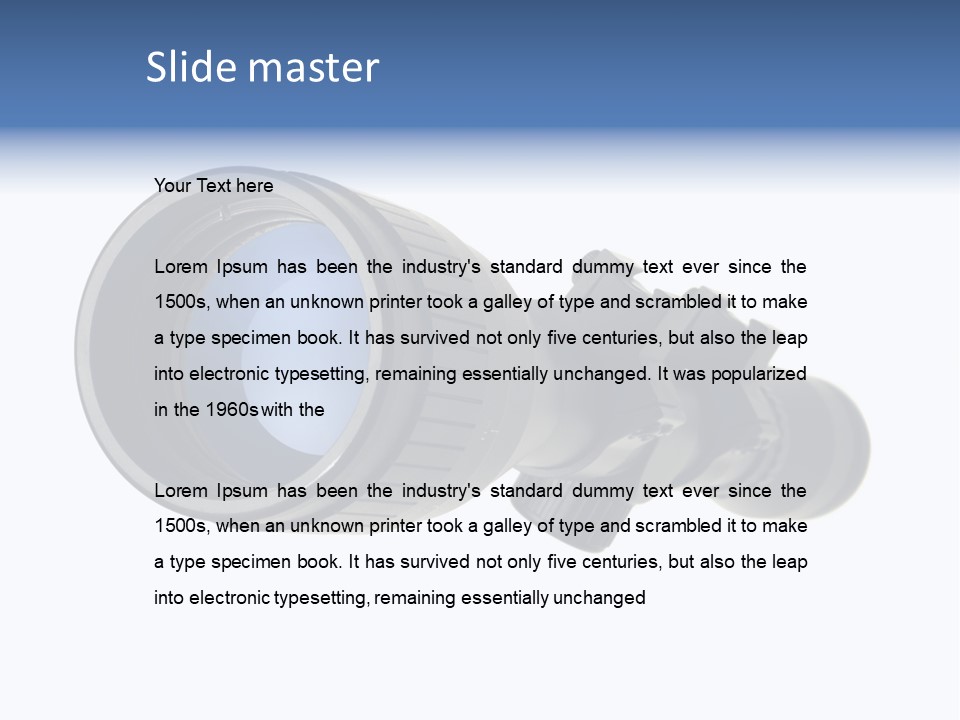 White Military Gun PowerPoint Template