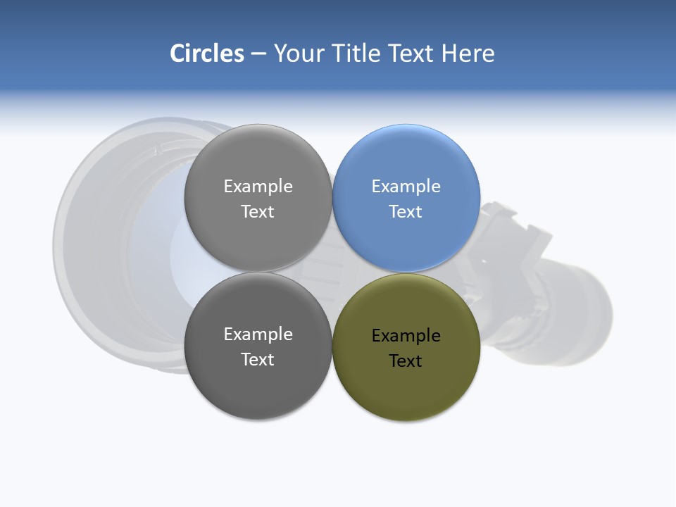 White Military Gun PowerPoint Template