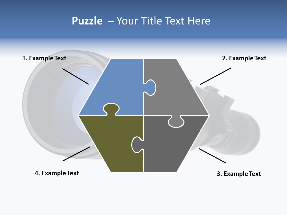 White Military Gun PowerPoint Template