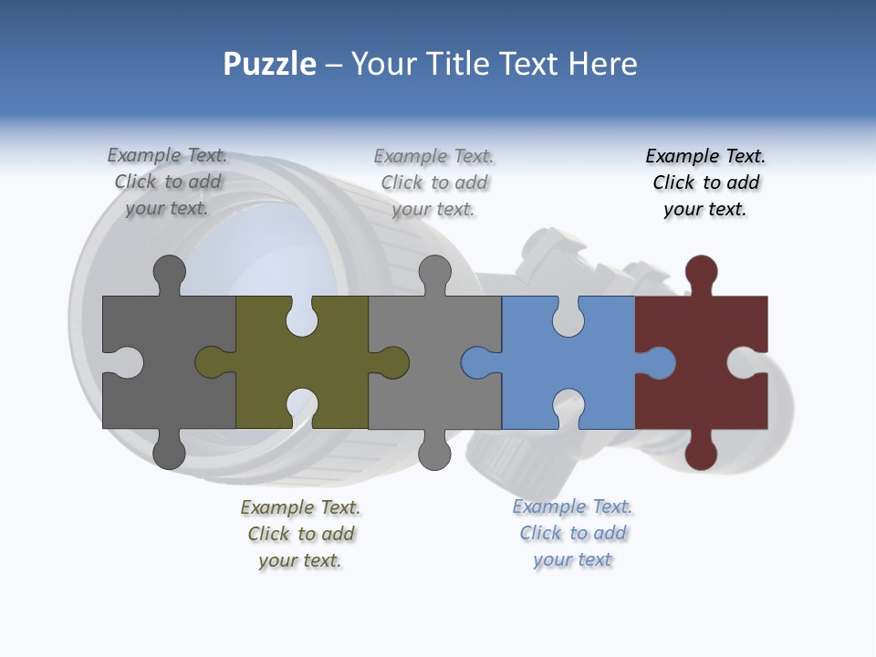 White Military Gun PowerPoint Template