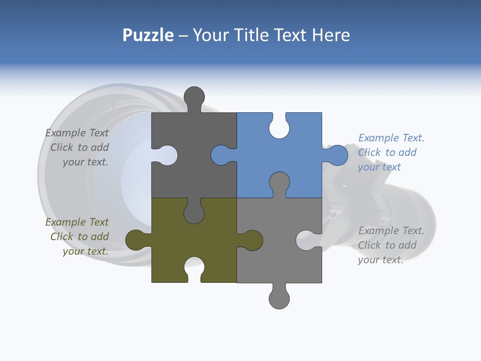 White Military Gun PowerPoint Template
