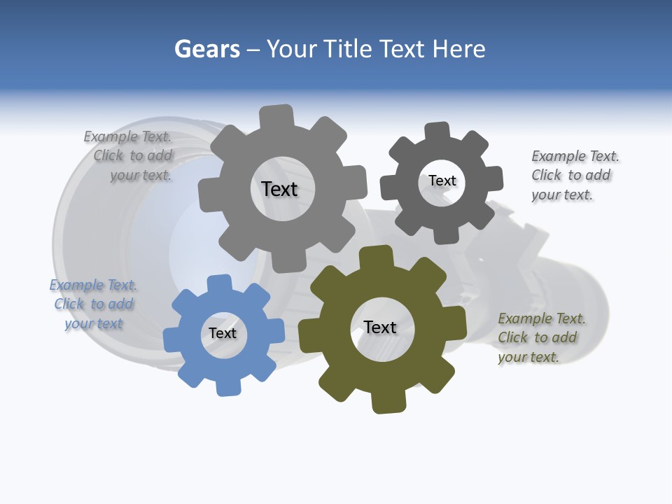 White Military Gun PowerPoint Template