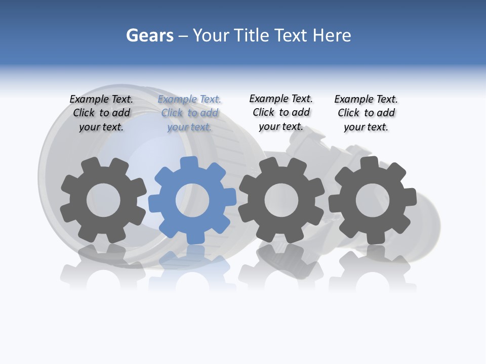 White Military Gun PowerPoint Template