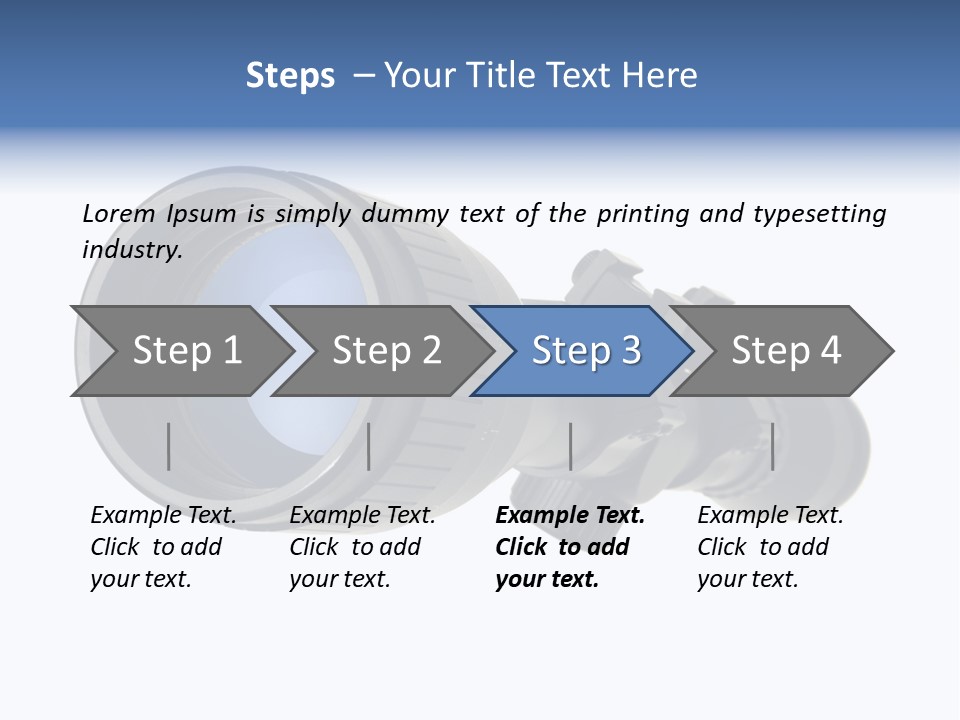 White Military Gun PowerPoint Template