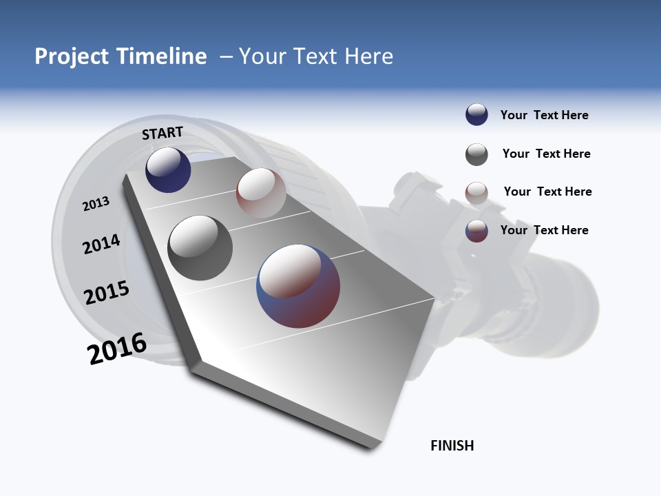 White Military Gun PowerPoint Template