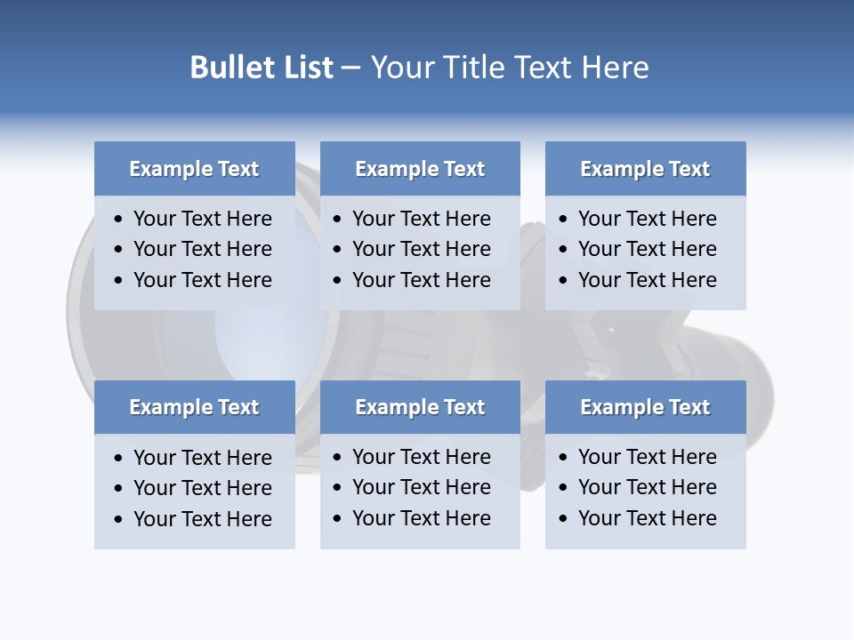 White Military Gun PowerPoint Template
