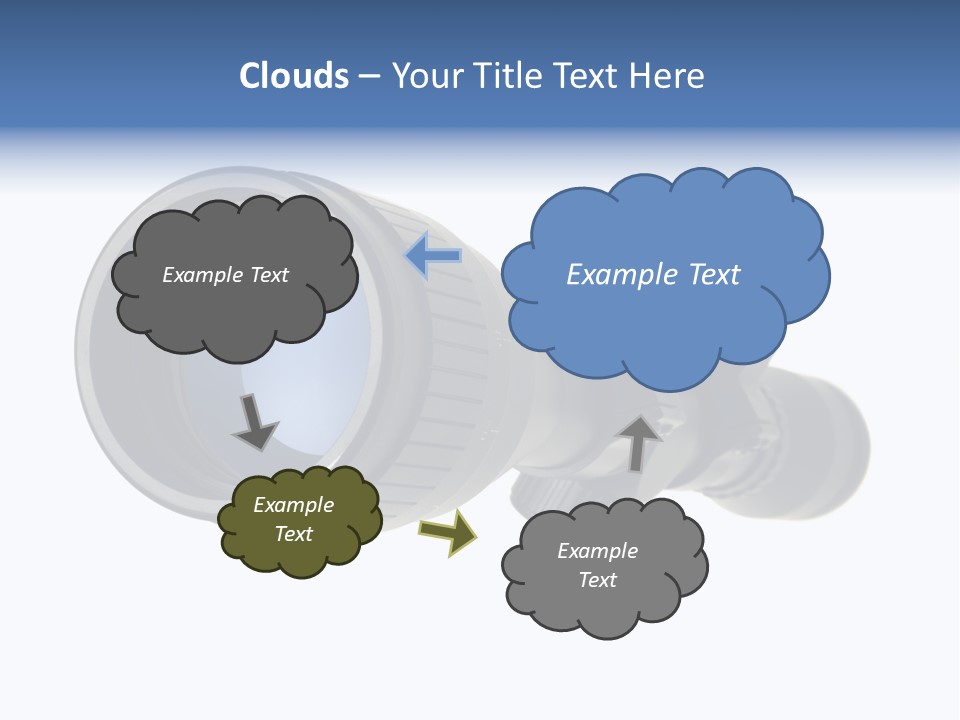 White Military Gun PowerPoint Template