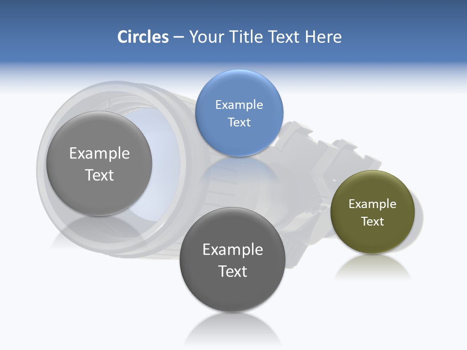 White Military Gun PowerPoint Template