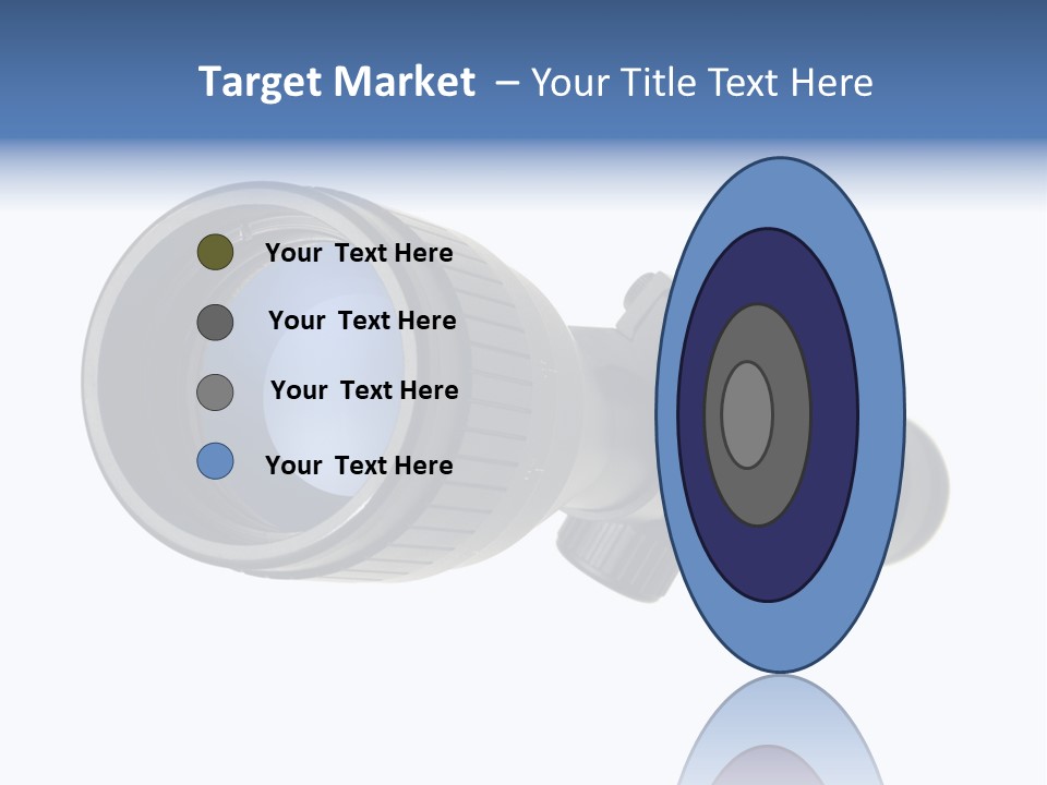 White Military Gun PowerPoint Template