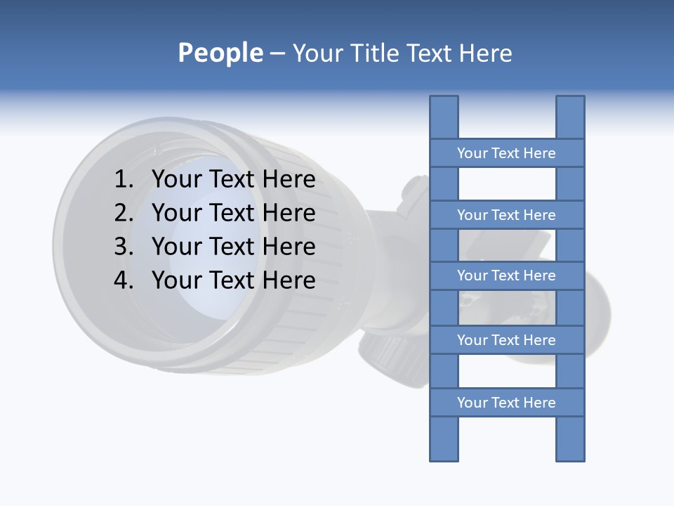 White Military Gun PowerPoint Template