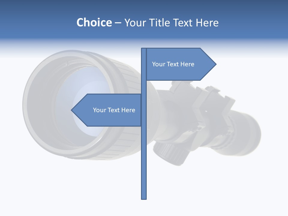 White Military Gun PowerPoint Template