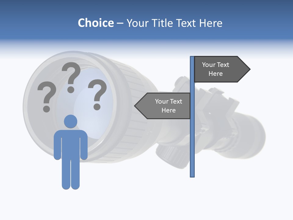 White Military Gun PowerPoint Template