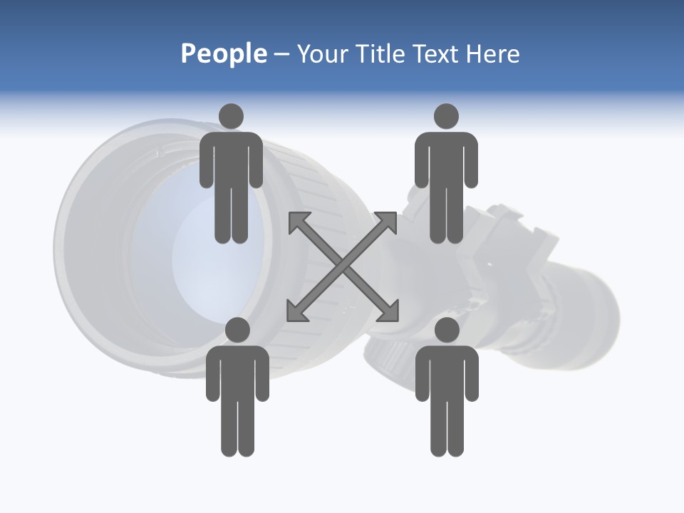 White Military Gun PowerPoint Template