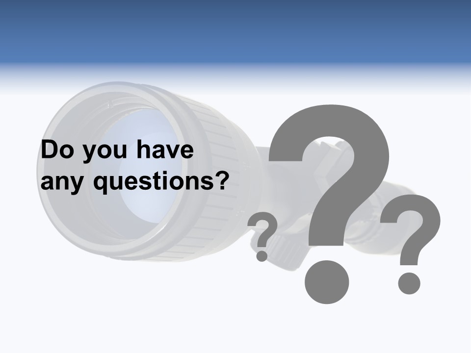 White Military Gun PowerPoint Template