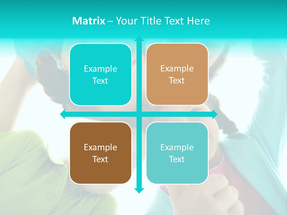 Girl Cheerful Embracing PowerPoint Template