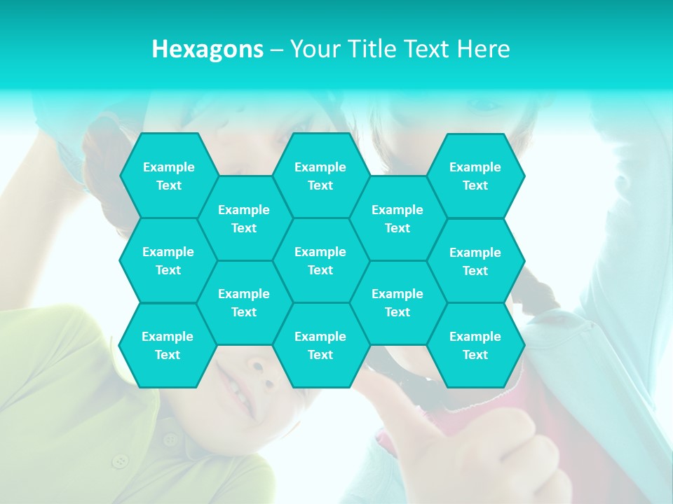 Girl Cheerful Embracing PowerPoint Template