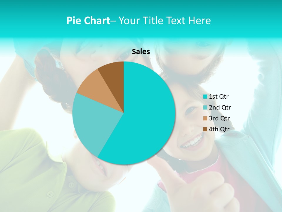 Girl Cheerful Embracing PowerPoint Template