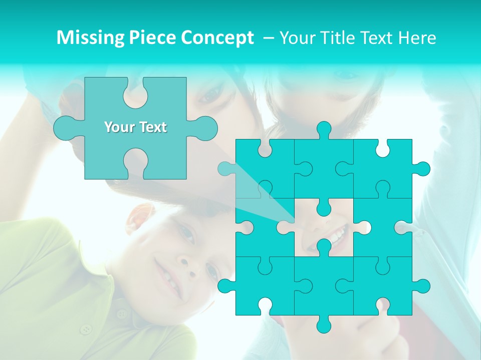 Girl Cheerful Embracing PowerPoint Template