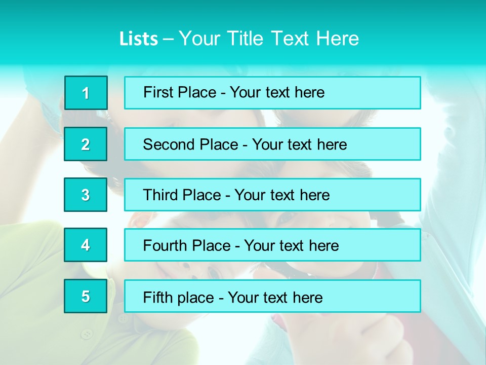 Girl Cheerful Embracing PowerPoint Template