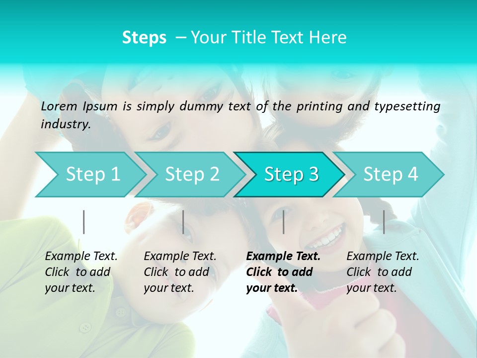 Girl Cheerful Embracing PowerPoint Template