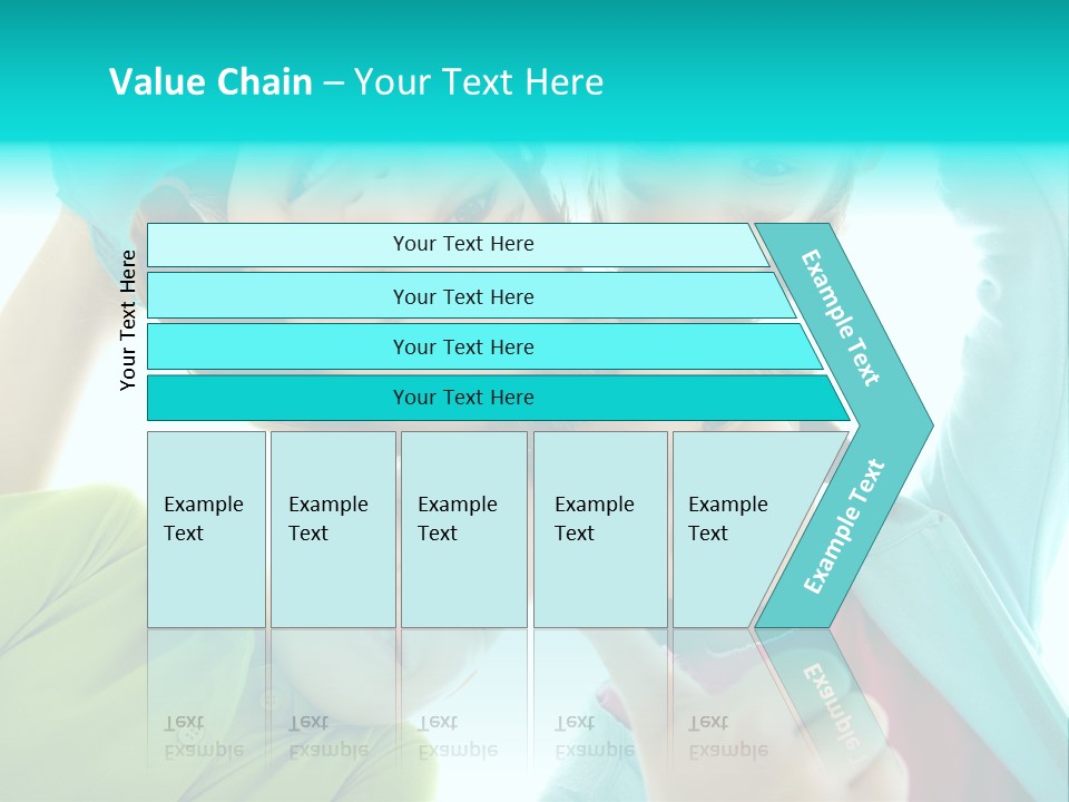 Girl Cheerful Embracing PowerPoint Template