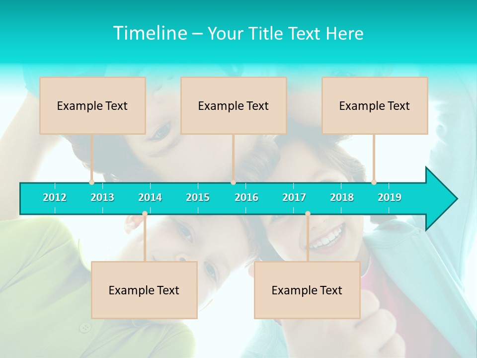 Girl Cheerful Embracing PowerPoint Template