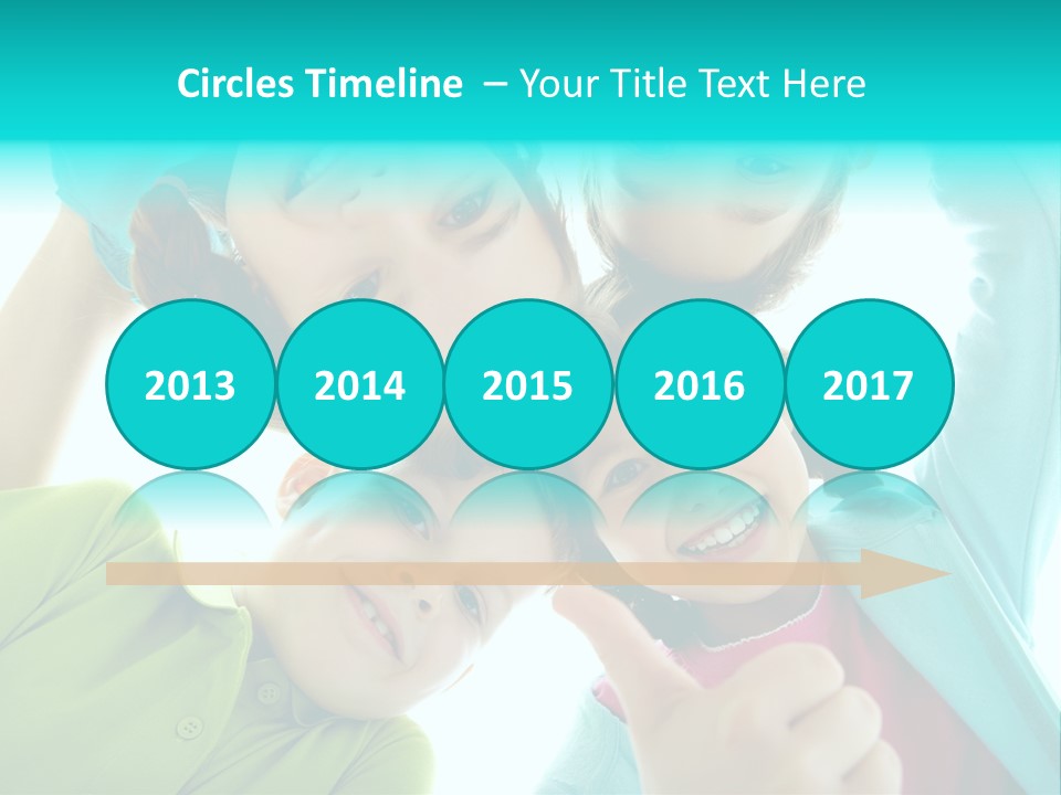 Girl Cheerful Embracing PowerPoint Template