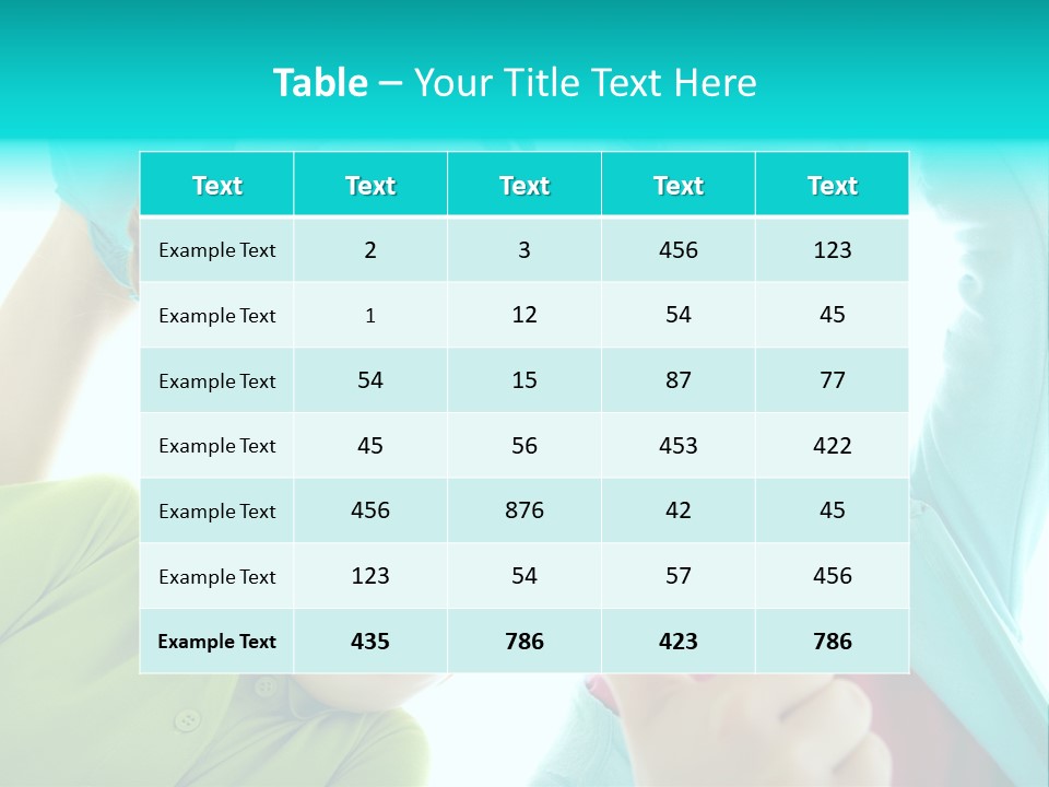 Girl Cheerful Embracing PowerPoint Template