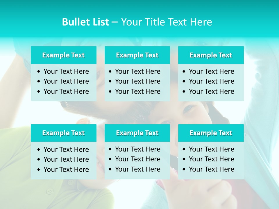 Girl Cheerful Embracing PowerPoint Template