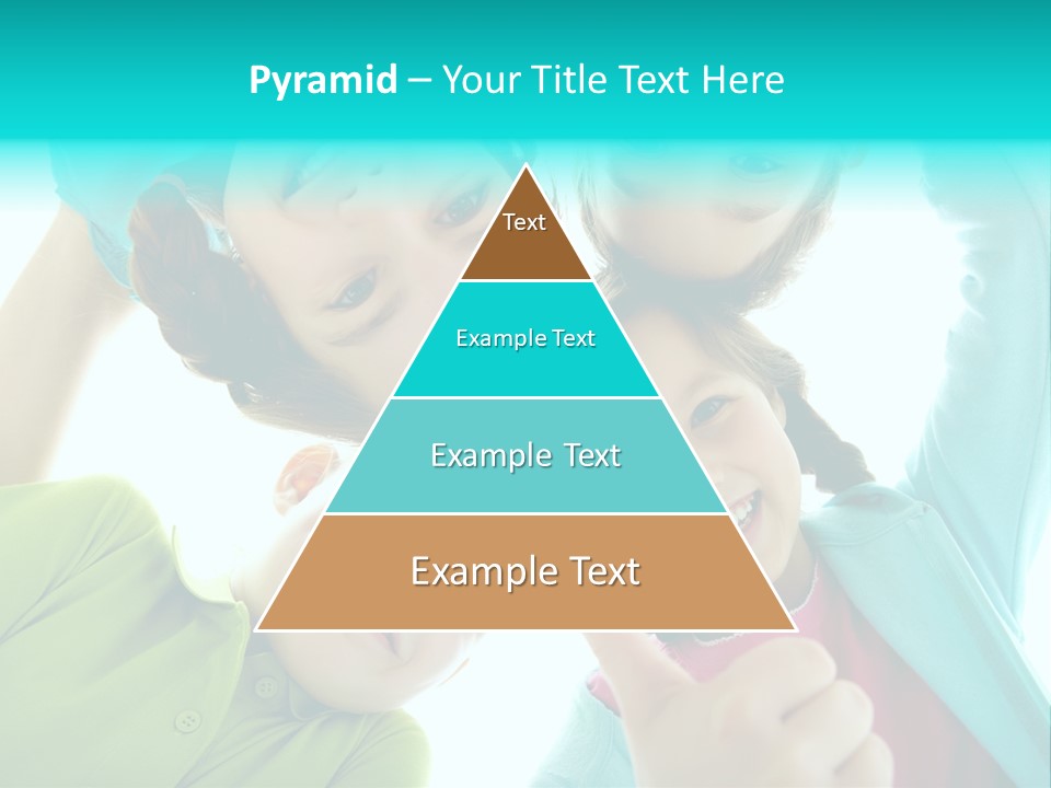 Girl Cheerful Embracing PowerPoint Template