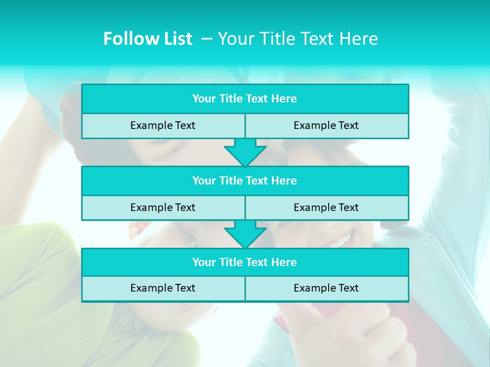 Girl Cheerful Embracing PowerPoint Template