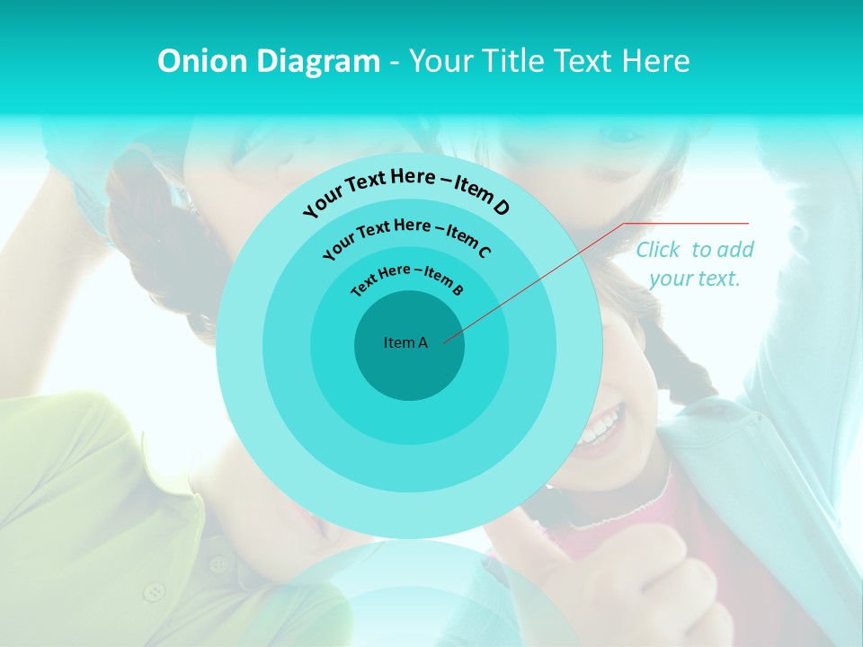 Girl Cheerful Embracing PowerPoint Template