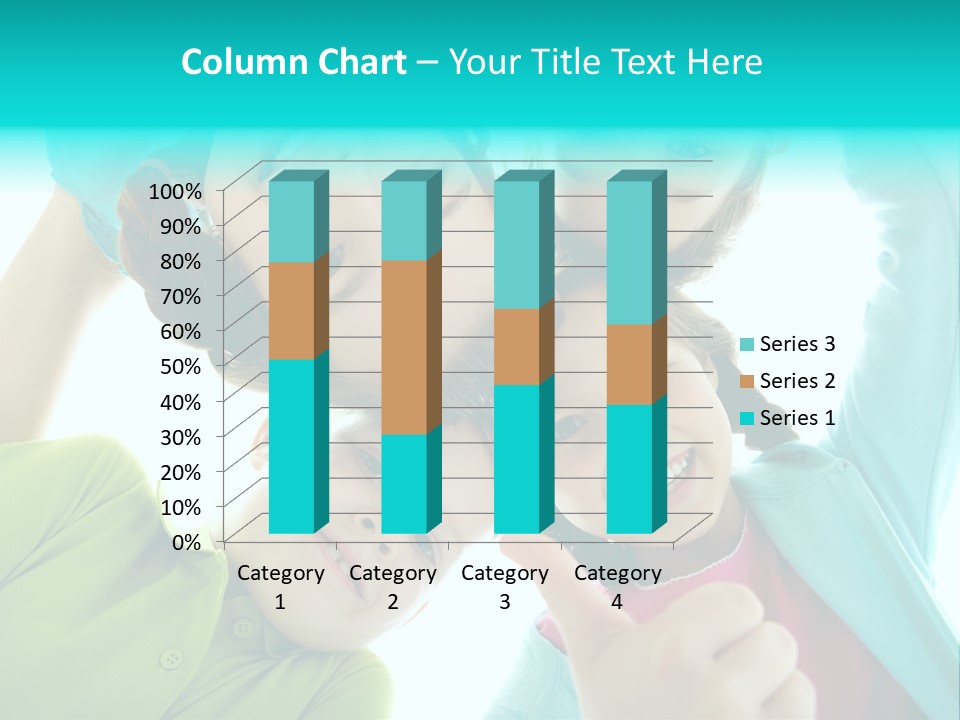 Girl Cheerful Embracing PowerPoint Template