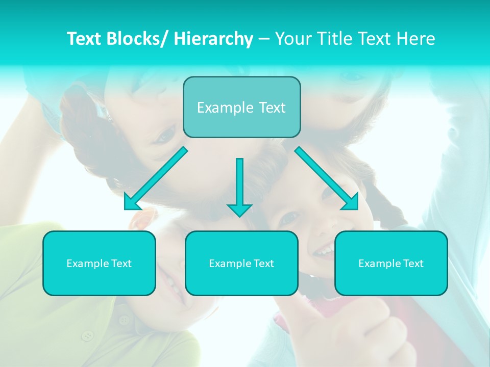 Girl Cheerful Embracing PowerPoint Template