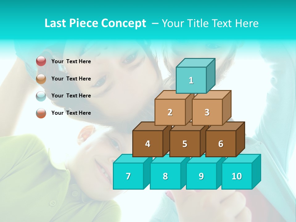 Girl Cheerful Embracing PowerPoint Template