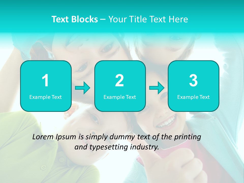 Girl Cheerful Embracing PowerPoint Template