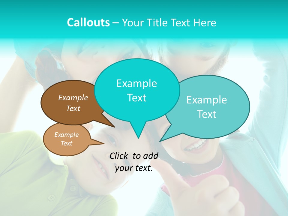 Girl Cheerful Embracing PowerPoint Template