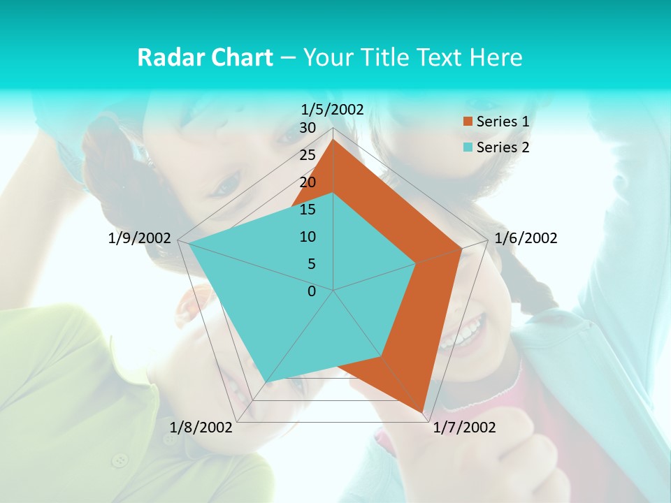Girl Cheerful Embracing PowerPoint Template