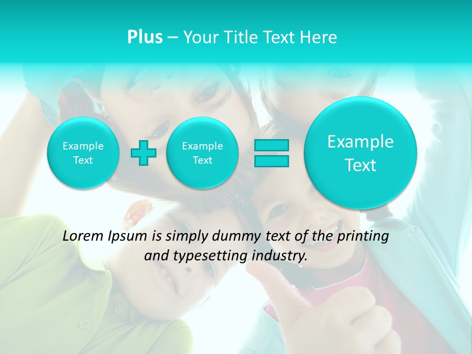 Girl Cheerful Embracing PowerPoint Template