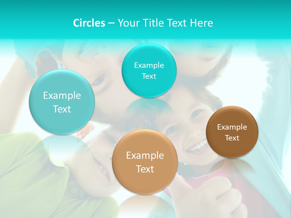 Girl Cheerful Embracing PowerPoint Template