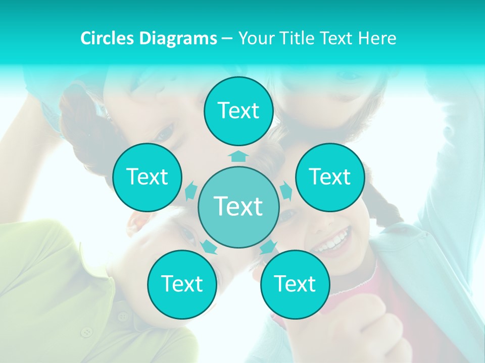 Girl Cheerful Embracing PowerPoint Template