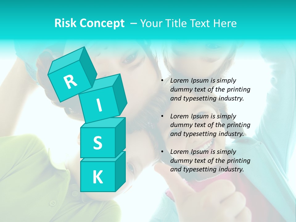 Girl Cheerful Embracing PowerPoint Template