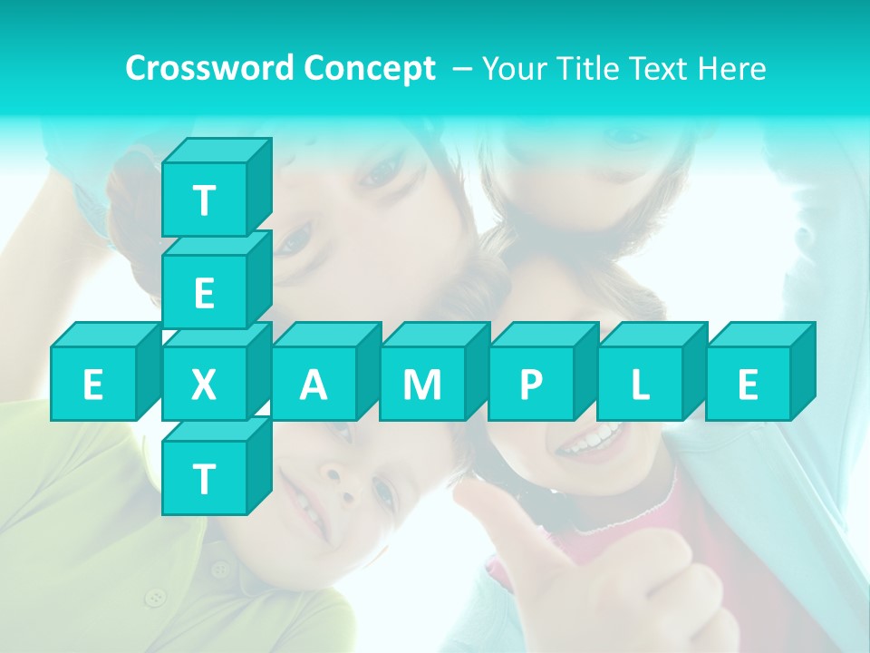 Girl Cheerful Embracing PowerPoint Template