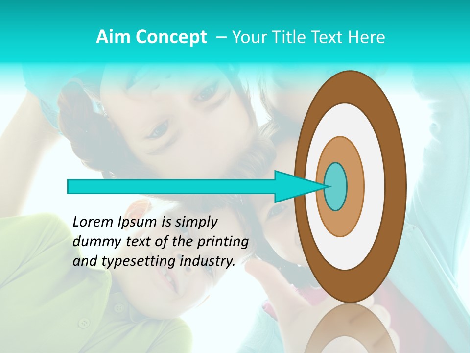 Girl Cheerful Embracing PowerPoint Template