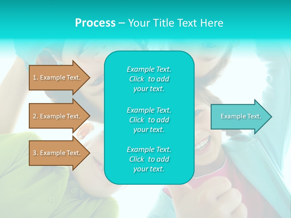 Girl Cheerful Embracing PowerPoint Template